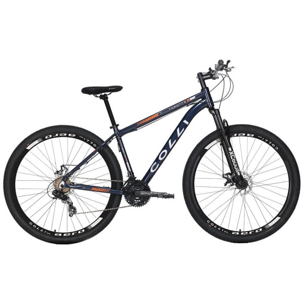 Encontraproduto.com.br - Bicicleta Colli Toronto Aro 29 com Freio á disco - Azul Metálico