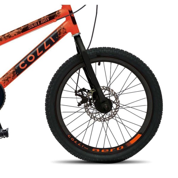 Encontraproduto.com.br - Bicicleta Colli Skill Boy Cross F.disco A.20 21v - 306-12d Laranja