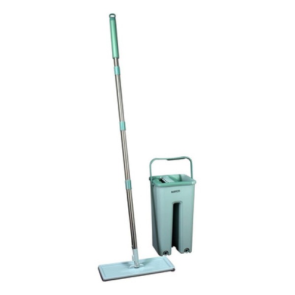 Encontraproduto.com.br - Mop Lava E Seca Flat Multiuso Vertical + Refil Extra Rayco