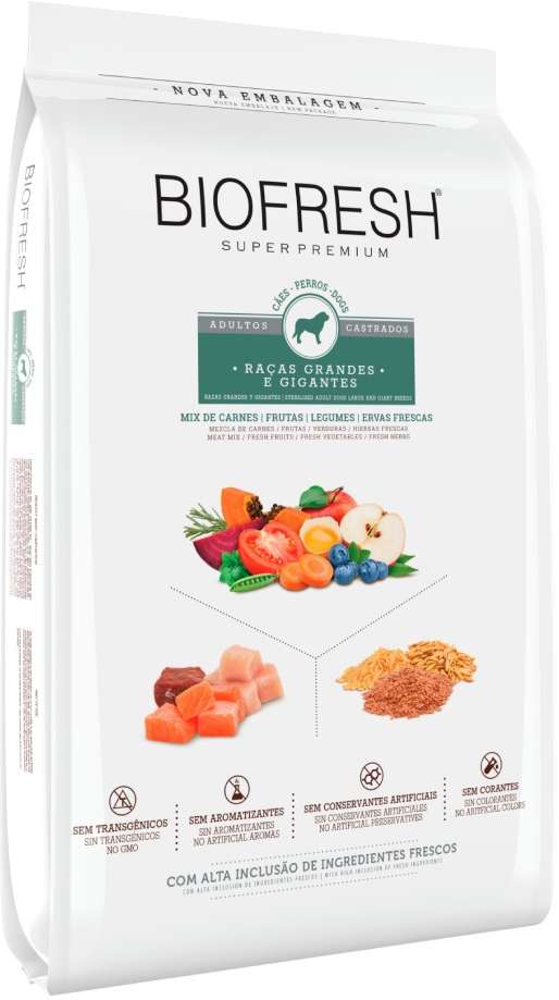 Ração Seca Biofresh Castrados Grande Gigante - 15Kg