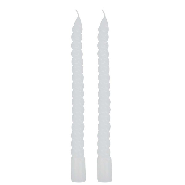 Velas Espiral Decorativa 2 Peças 25cm em Parafina Gifthome