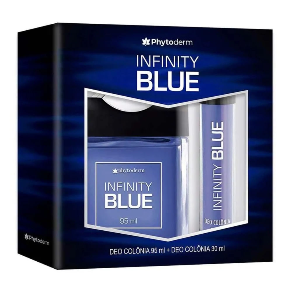 Phytoderm Infinity Blue Kit Perfume Masculino Travel Size kit