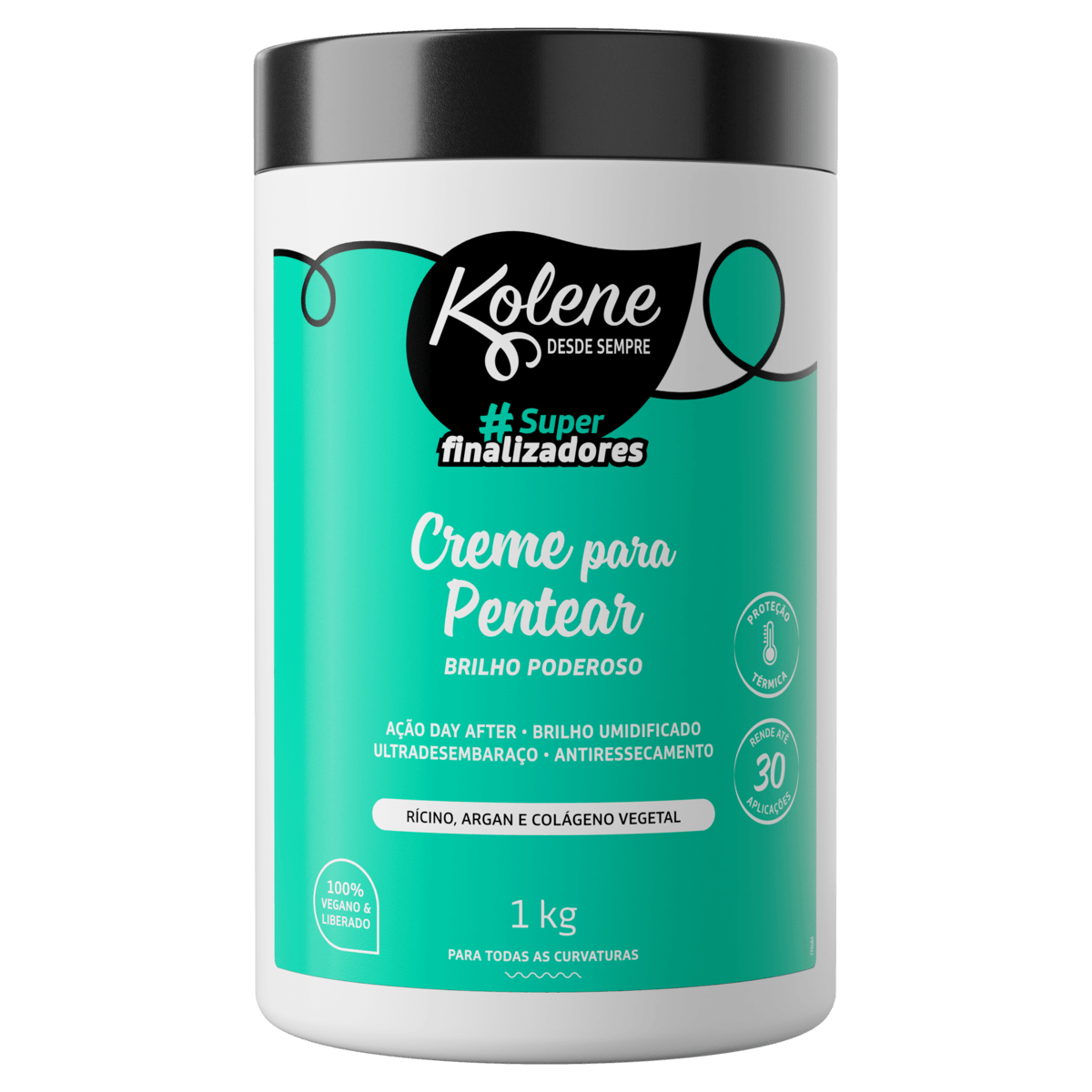 Encontraproduto.com.br - Creme Pentear Superfinalizador Brilho Poderoso Kolene 1Kg