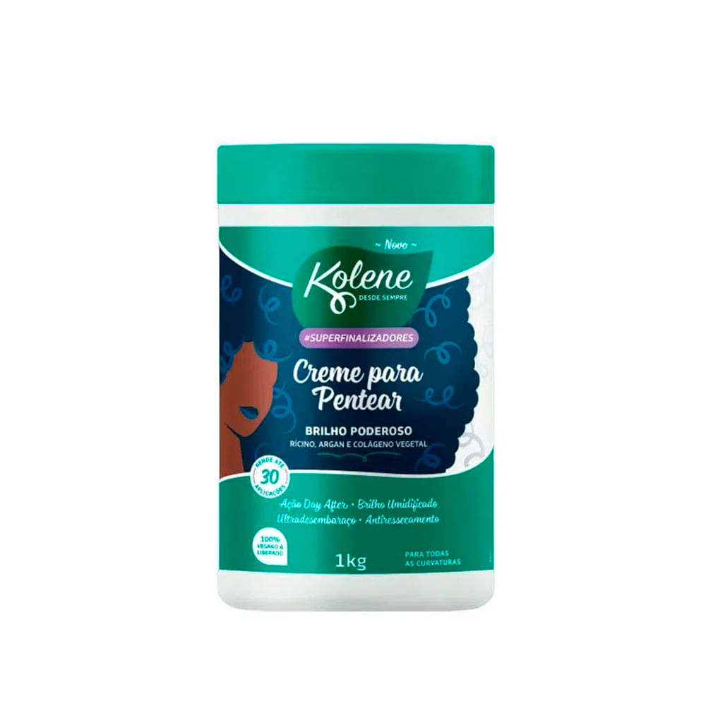Encontraproduto.com.br - Creme Pentear Superfinalizador Brilho Poderoso Kolene 1Kg