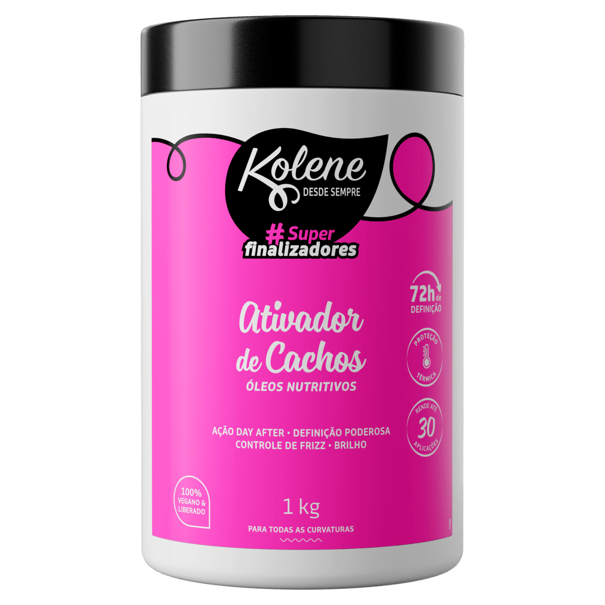 Ativador De Cachos Super Finalizadores Kolene 1kg Oleos Nutritivos