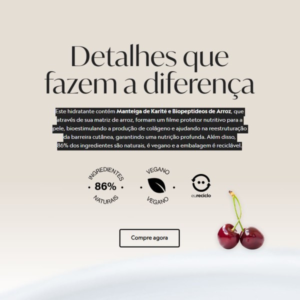 Encontraproduto.com.br - Hidratante Cereja Rosa Francis 400ml
