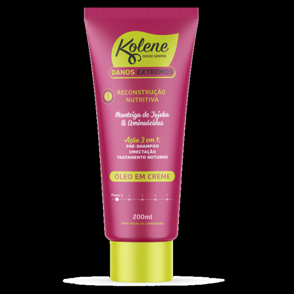 Encontraproduto.com.br - Pré-Shampoo Óleo Em Creme Kolene Danos Extremos 200ml