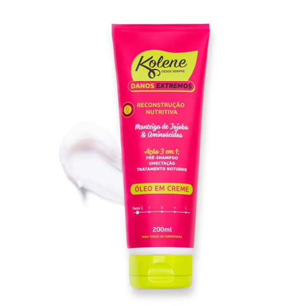 Encontraproduto.com.br - Pré-Shampoo Óleo Em Creme Kolene Danos Extremos 200ml