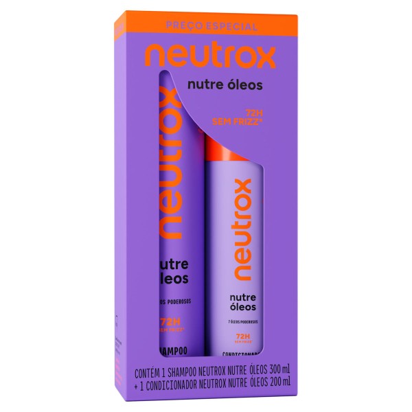 Encontraproduto.com.br - Shampoo 300ml + Condicionador 200ml Neutrox Nutri Óleos