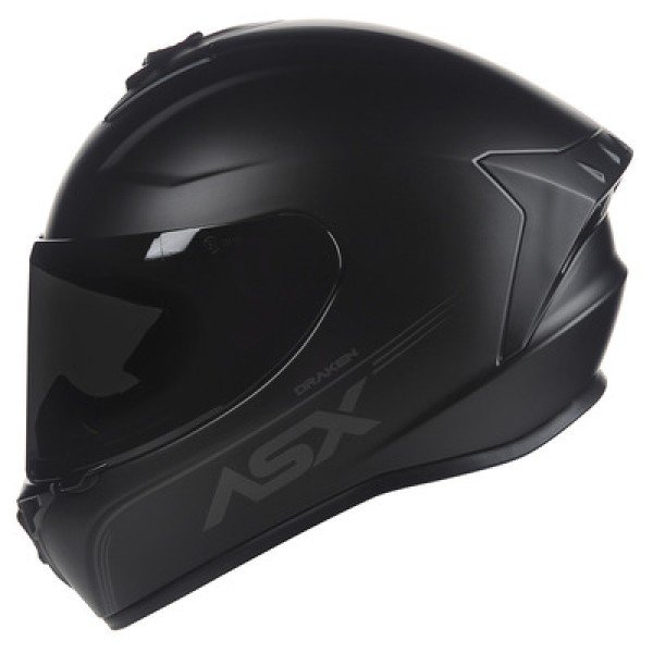 Encontraproduto.com.br - Capacete ASX Eagle Solid Brilho Preto Cinza 58 (MP)