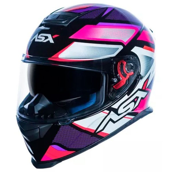 Encontraproduto.com.br - Capacete ASX Eagle SV Fast Brilho Preto E Lilás 58 (MP)