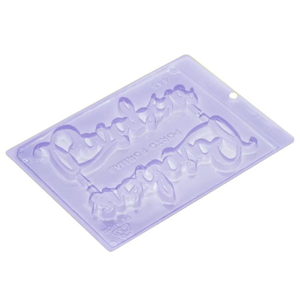 Encontraproduto.com.br - Forma PVC Topo Parabéns Ref.443 - Porto Formas