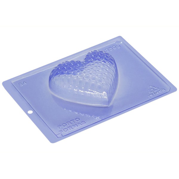 Forma De Acetato Coração Metalasse Com Silicone