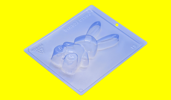 Encontraproduto.com.br - Forma De Acetato Coelho Recheado Com Silicone