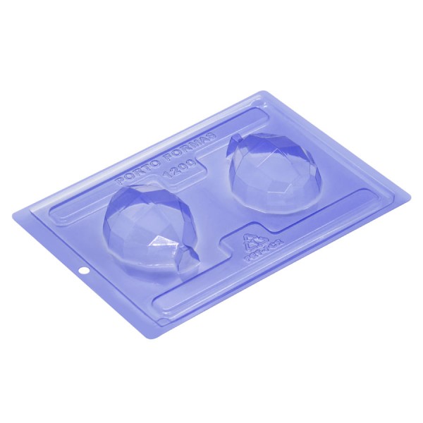 Encontraproduto.com.br - Forma de Acetato com Silicone Topo de Bolo Bexiga Facetada (1200) un PORTO FORMAS