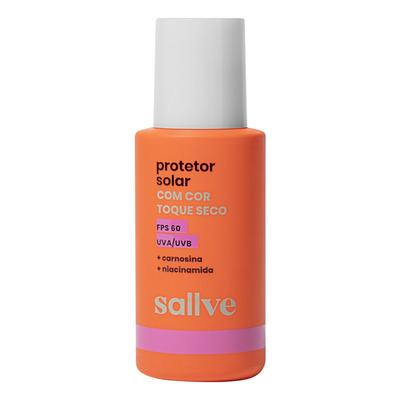 Protetor Solar Sallve Toque Seco Fps60 Cor 50 40g