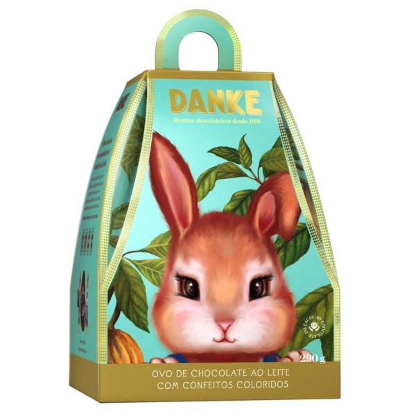 Encontraproduto.com.br - Ovo de Páscoa Danke Chocolate com Confeitos 290g