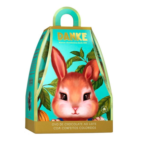 Encontraproduto.com.br - Ovo de Páscoa Danke Chocolate com Confeitos 290g