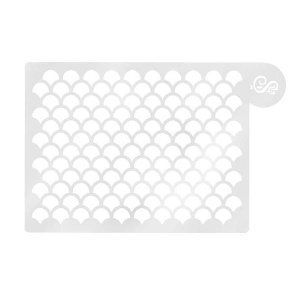 Encontraproduto.com.br - Stencil Bolo Modelo 1 Cauda De Sereia SONHO FINO
