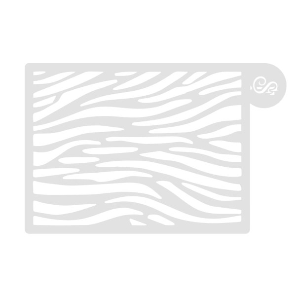 Encontraproduto.com.br - Stencil Bolo Modelo 18 Listas Zebra SONHO FINO