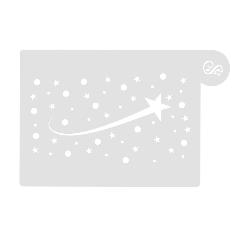 Stencil Bolo Modelo 31 Estrelas Cadentes SONHO FINO