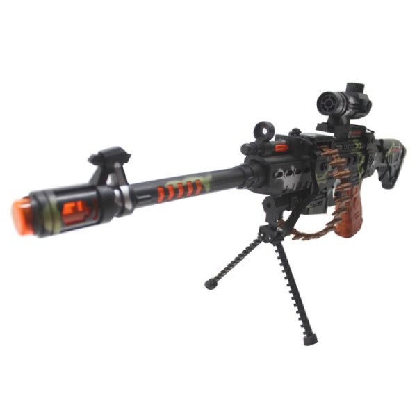 Encontraproduto.com.br - Metralhadora Arma De Brinquedo Mira à Laser Com Som E Luz
