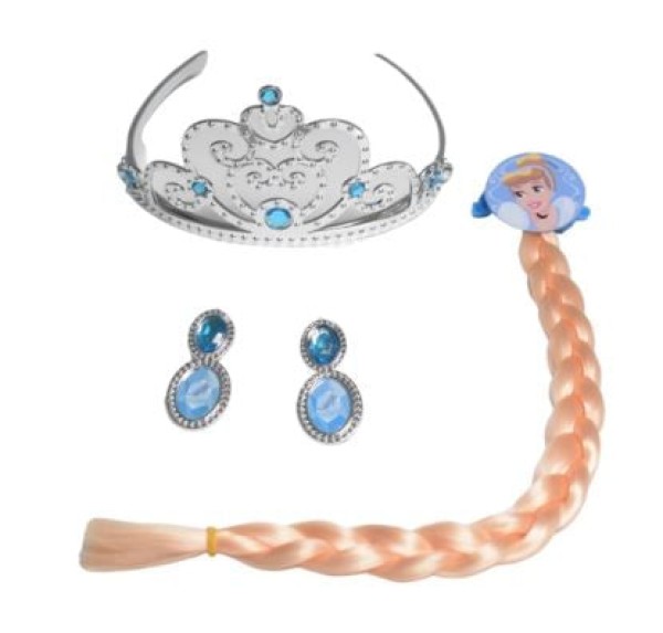 Encontraproduto.com.br - Conjunto de Beleza Infantil Cinderela Etitoys com 4 Peças