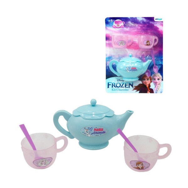 Encontraproduto.com.br - Jogo de Chá Frozen Etitoys 5 Peças