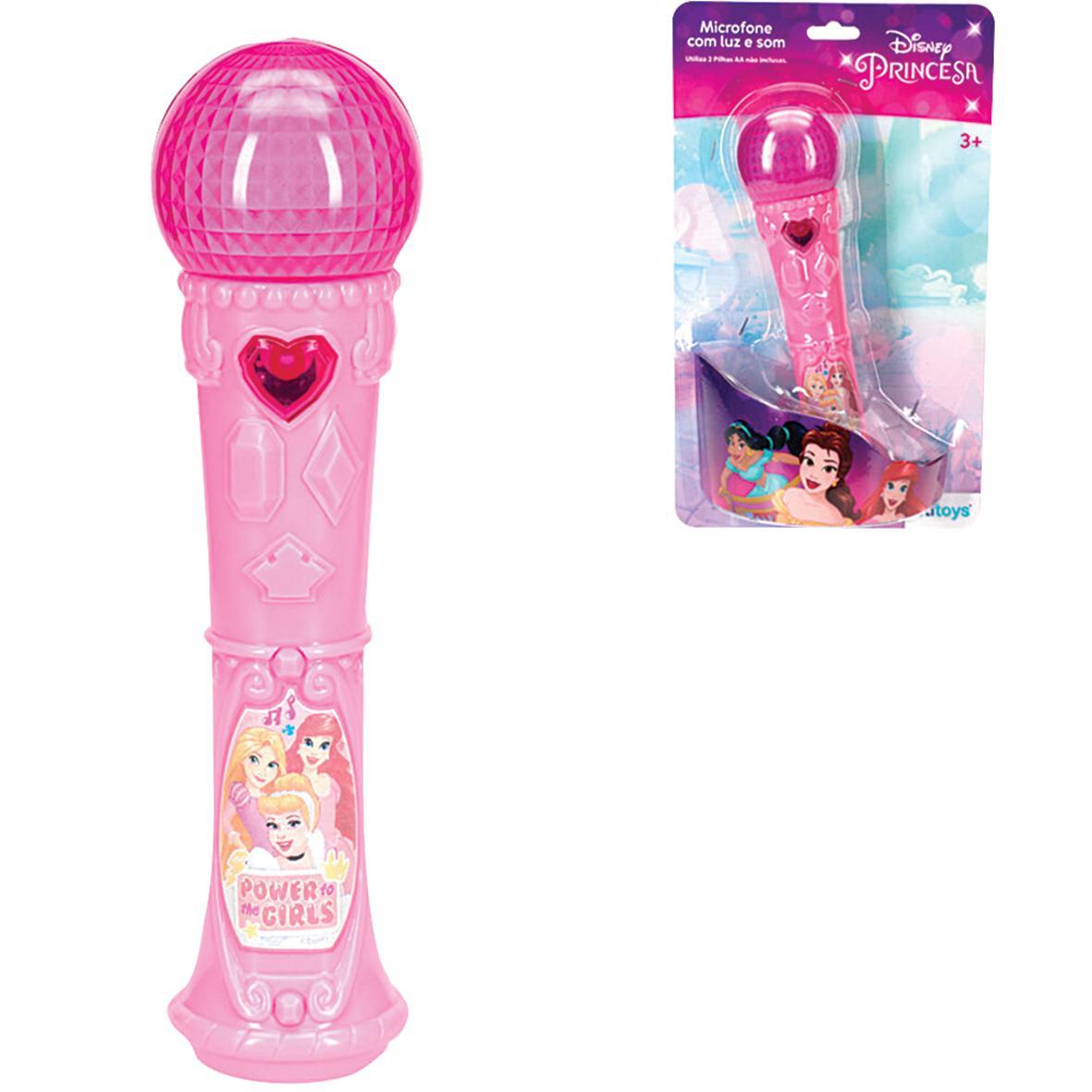 Microfone com Luz e Som Princesas EtiToys YD-223