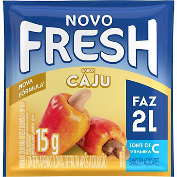 Refresco em Pó Fresh Caju 15g Rende 2L