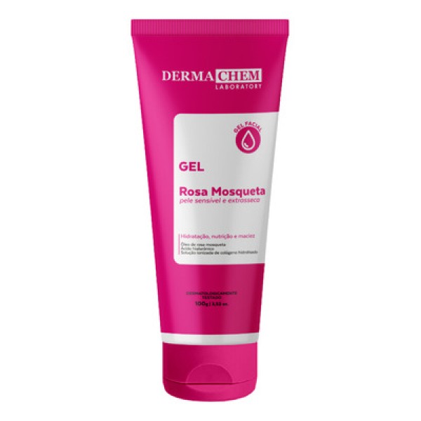 Encontraproduto.com.br - Gel Facial Dermachem 100g Rosa Mosqueta