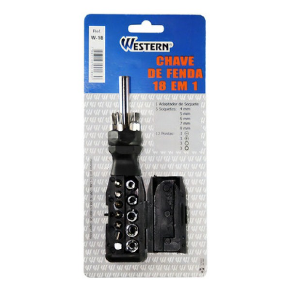 KIT CHAVES INTERCAMBIAVEIS 18 PONTAS AR0028 STARTOOLS