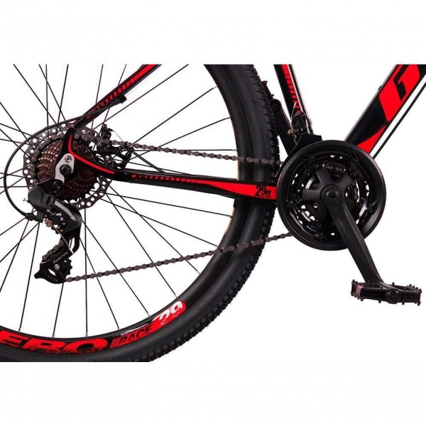Encontraproduto.com.br - Bicicleta 29 Gt Sprint Mx7 24V Index Preto+Vermelho