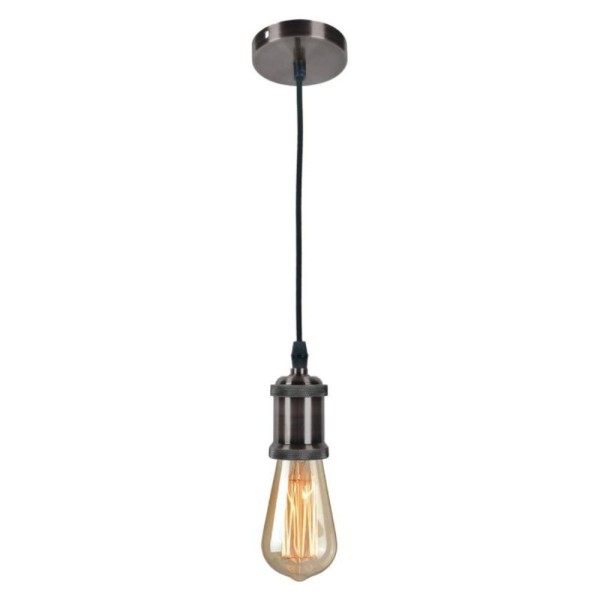 Pendente E27 Decor Dece27pdgrv2 Bronzearte Grafite