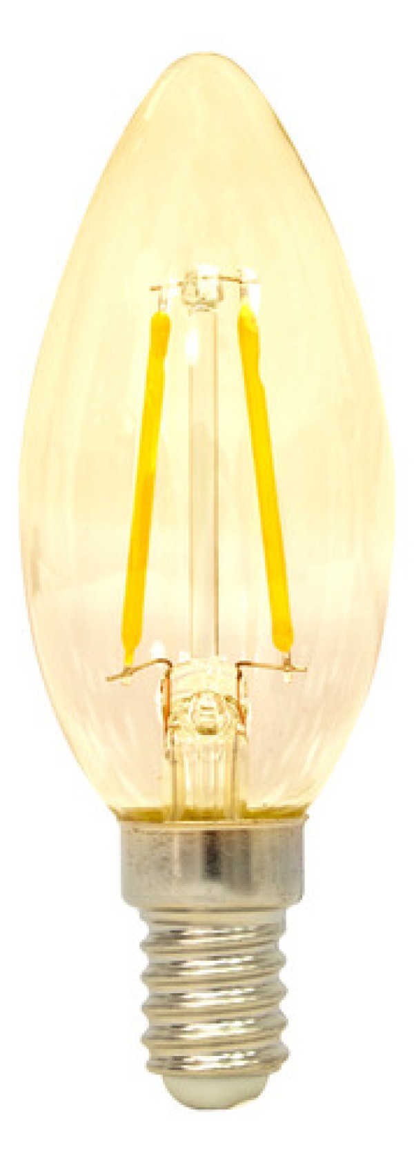 Lâmpada Led Llum Filamento Vintage Vela 2w E14 220v 2200k Luz Quente Âmbar