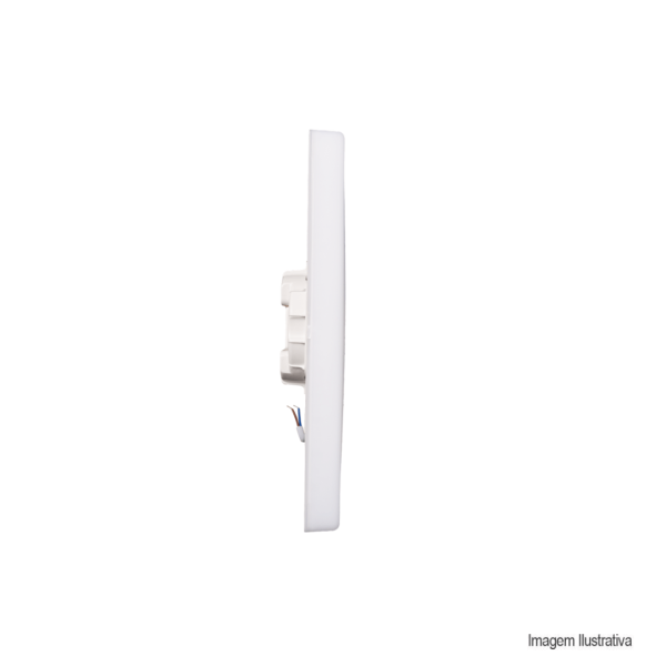Encontraproduto.com.br - Luminária Sobrepor Frameles Quadrado 16W 4000K Branco Bivolt LLumm Bronzearte
