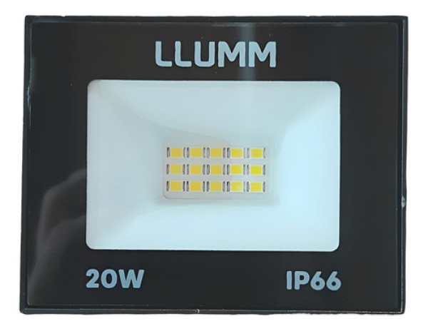 REFLETOR LED 20W IP65 3000K LLUM