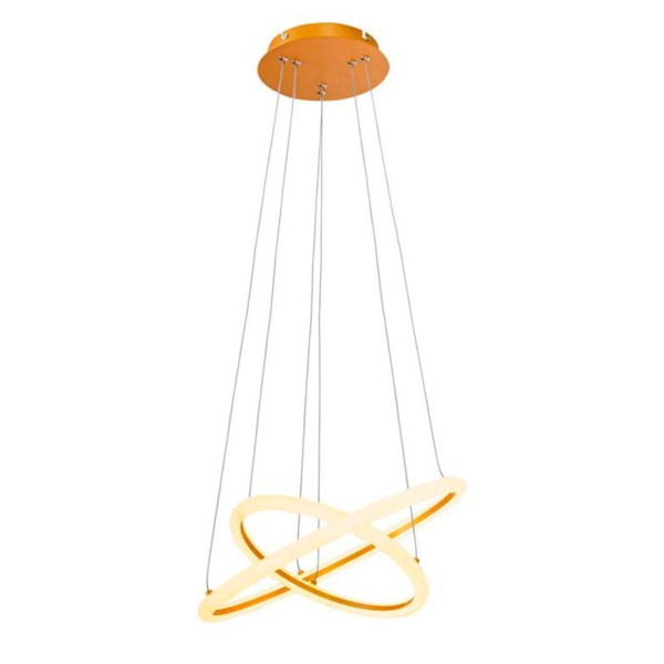 Encontraproduto.com.br - Pendente Space Orbital Led Doubl 40cm 39w 3000k Bronzearte
