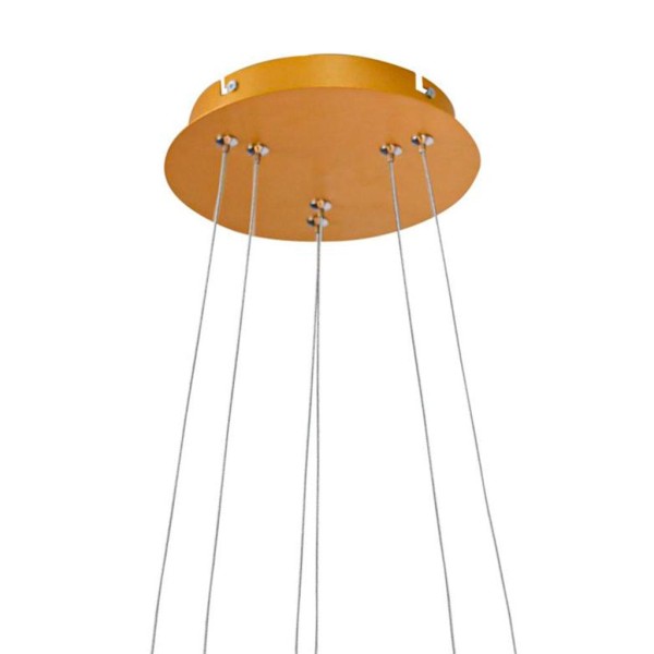 Encontraproduto.com.br - Pendente Space Orbital Led Doubl 40cm 39w 3000k Bronzearte