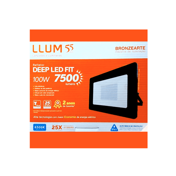 REFLETOR LED 100W 6500K  LLUM