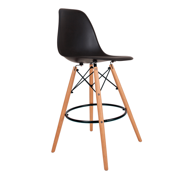 Encontraproduto.com.br - Banqueta Eames Pp Preto