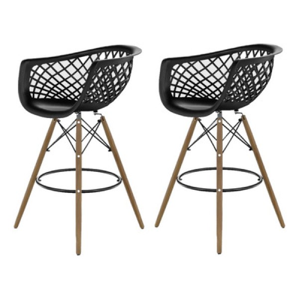 Conjunto 2 Banquetas Web Preto
