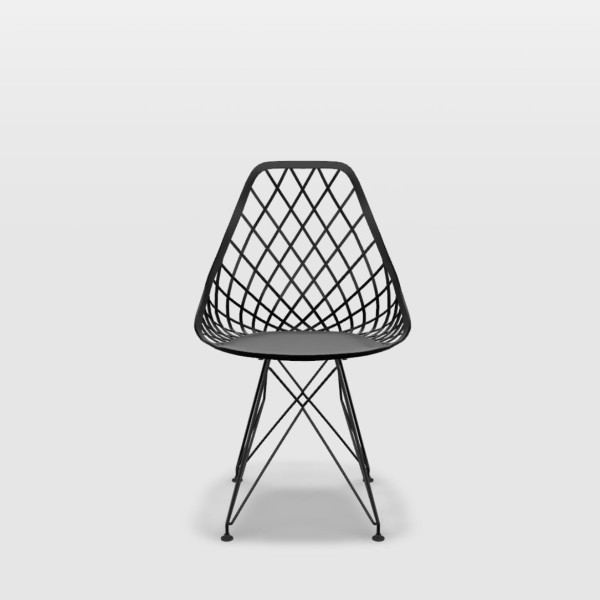 Encontraproduto.com.br - Cadeira Kaila Pp Preto Eiffel Preto