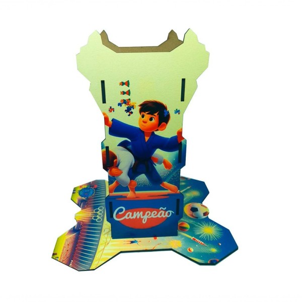 Encontraproduto.com.br - Suporte Para Abafador De Barulhos Tema Esportes + Abafador De Sons Jogo Da Memória Esportes 6 Pares