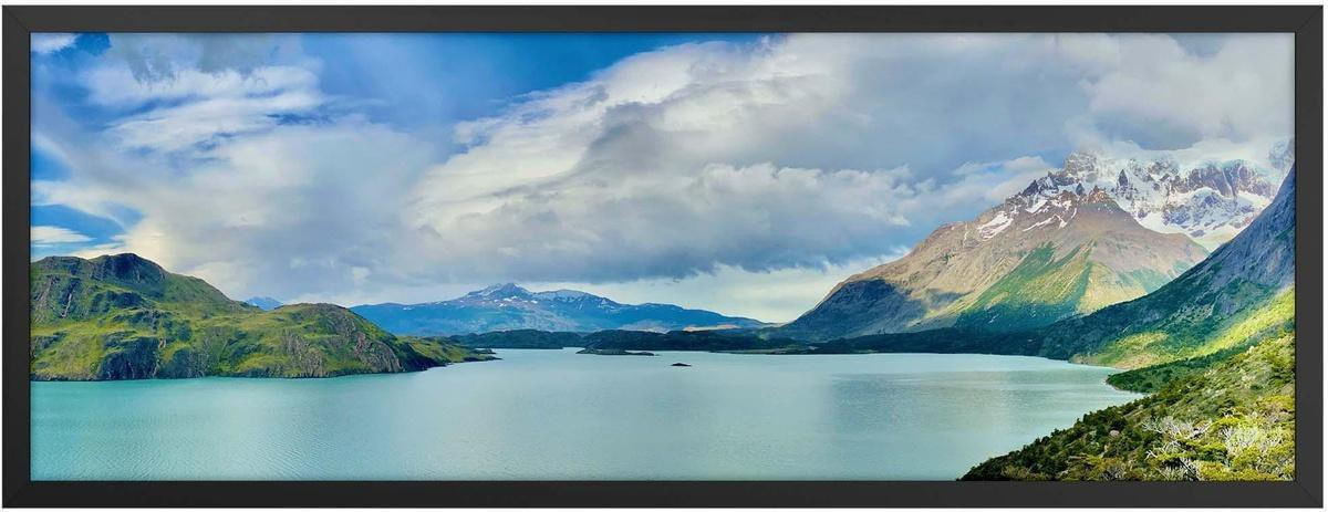 Quadro Decorativo Belchior Lugares 10 Com Vidro 94x34cm