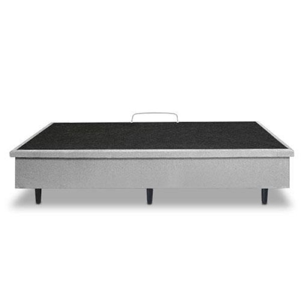 Encontraproduto.com.br - Base Box Para Colchão De Solteirão Mga Lift Cotton Com Baú E Pistão à Gás - 39x96x203cm Cinza