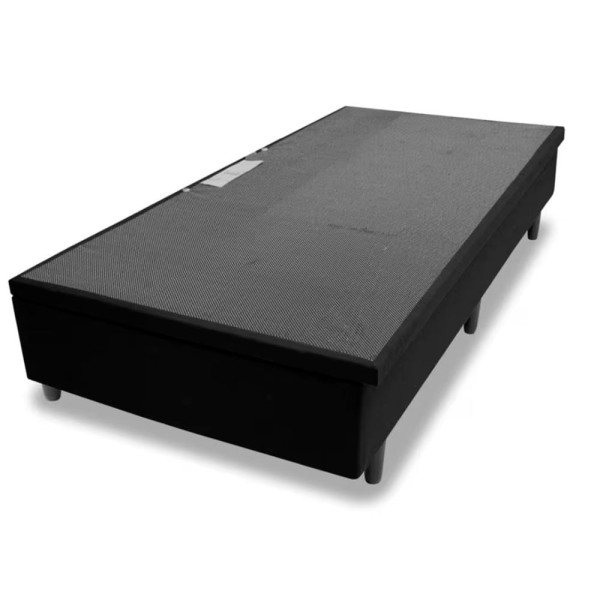 Encontraproduto.com.br - Base Box Para Colchão De Solteirão Mga Lift Cotton Com Baú E Pistão à Gás - 39x96x203cm Preto