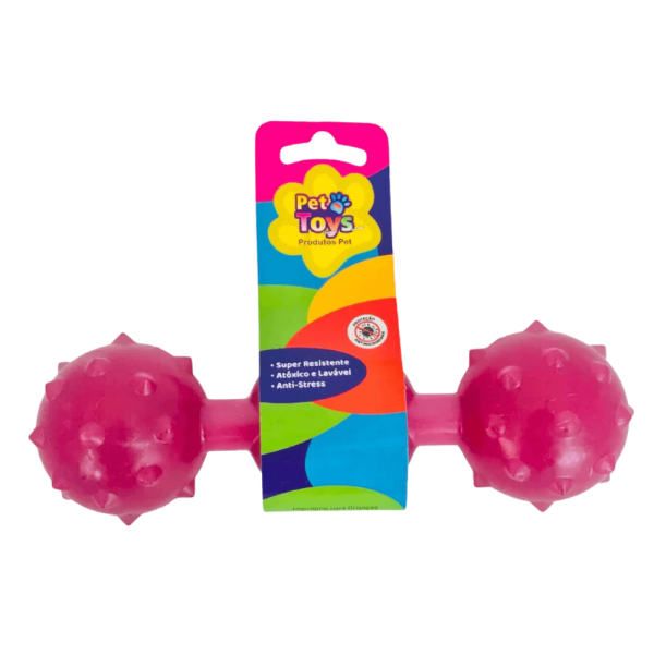 Encontraproduto.com.br - Halteres com Cravo Dentalpet G 17cm - Cores Sortidas