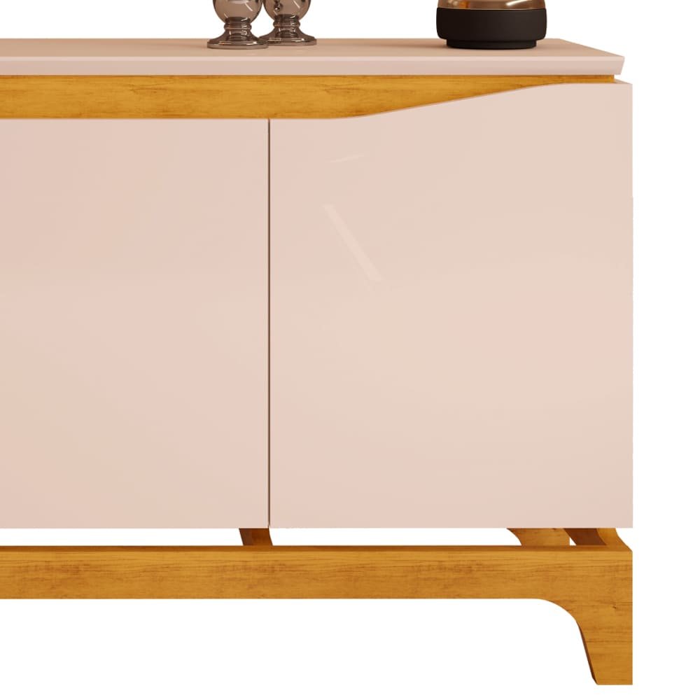 Encontraproduto.com.br - Buffet Nice 136 cm com 3 Portas da Dj Moveis - Off White