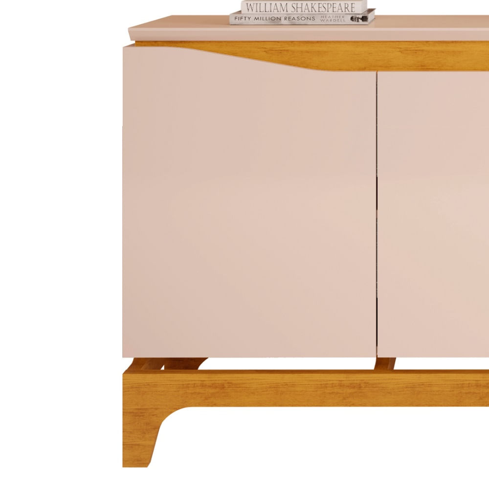 Encontraproduto.com.br - Buffet Nice 136 cm com 3 Portas da Dj Moveis - Off White